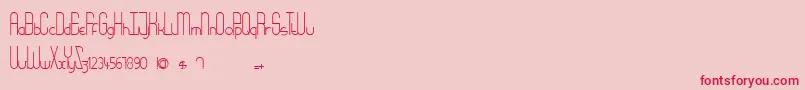 Babydoll Font – Red Fonts on Pink Background