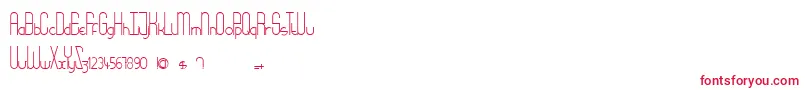 Babydoll-Schriftart – Rote Schriften