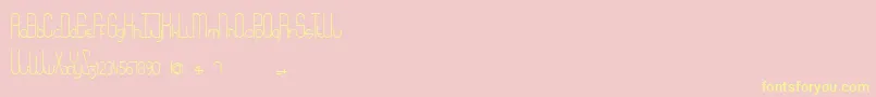 Police Babydoll – polices jaunes sur fond rose