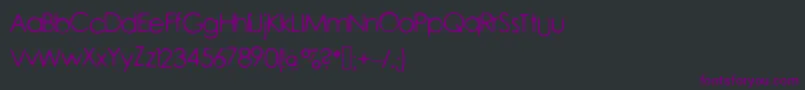 Forgotten Font – Purple Fonts on Black Background
