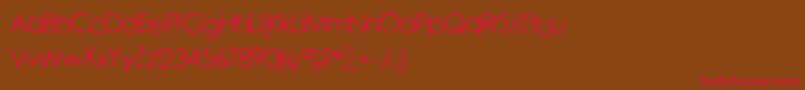 Forgotten Font – Red Fonts on Brown Background