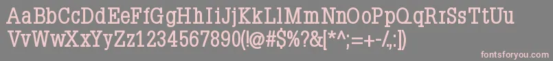 NapoleonBold Font – Pink Fonts on Gray Background