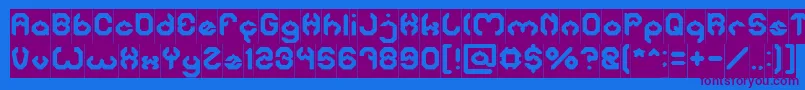 Шрифт BizzareInverse – фиолетовые шрифты на синем фоне
