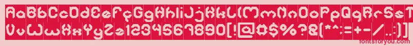 BizzareInverse Font – Red Fonts on Pink Background