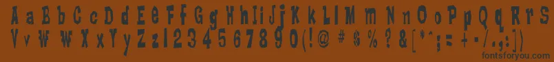 LankyBastard Font – Black Fonts on Brown Background