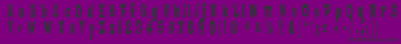LankyBastard Font – Black Fonts on Purple Background