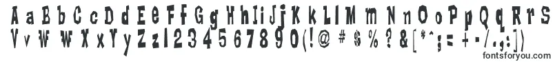Шрифт LankyBastard – стандартные шрифты
