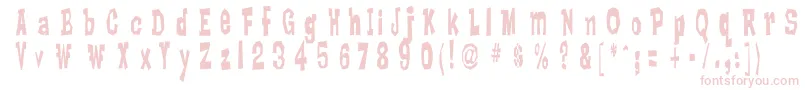 LankyBastard Font – Pink Fonts on White Background