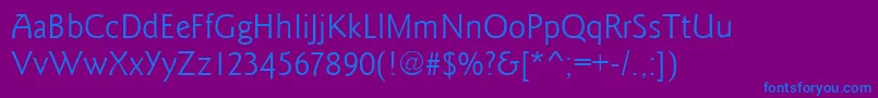 More about GoudysansRegular Font GoudysansRegular Font – Blue Fonts on Purple Background