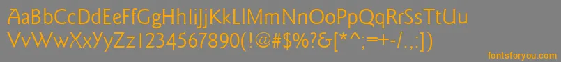 GoudysansRegular Font – Orange Fonts on Gray Background