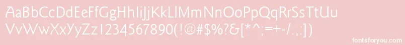 GoudysansRegular Font – White Fonts on Pink Background
