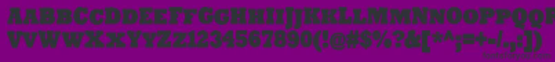 TenderGoliathSmallCaps Font – Black Fonts on Purple Background