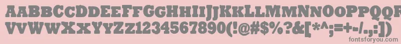 TenderGoliathSmallCaps Font – Gray Fonts on Pink Background