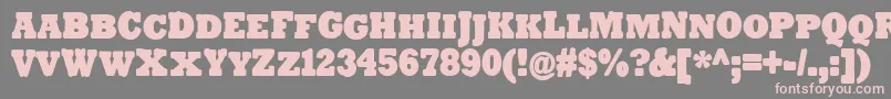 TenderGoliathSmallCaps Font – Pink Fonts on Gray Background