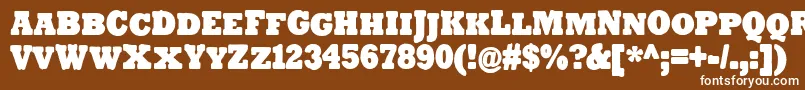 TenderGoliathSmallCaps Font – White Fonts on Brown Background