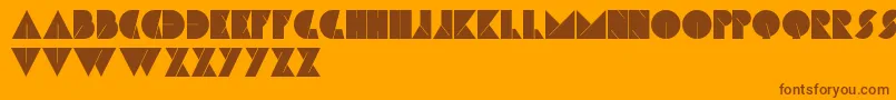 Ali Font – Brown Fonts on Orange Background