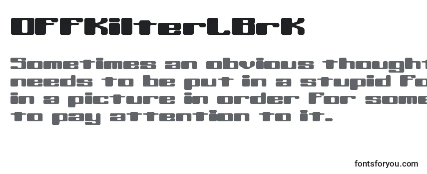 OffKilterLBrk フォントのレビュー