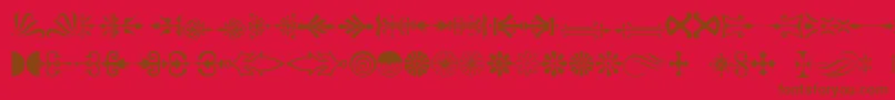 Pc Font – Brown Fonts on Red Background