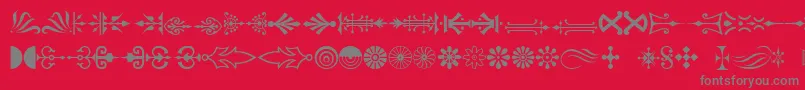 フォントPc – 赤い背景に灰色の文字