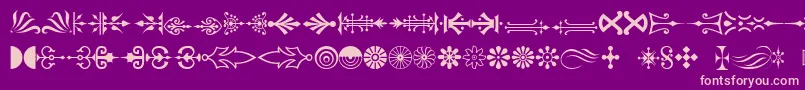 fuente Pc – Fuentes Rosadas Sobre Fondo Morado
