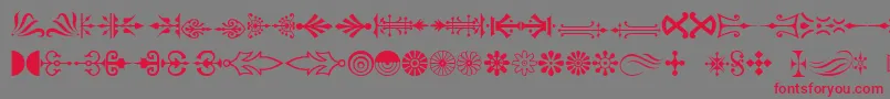 Pc Font – Red Fonts on Gray Background