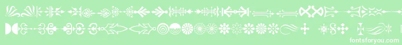 Pc Font – White Fonts on Green Background