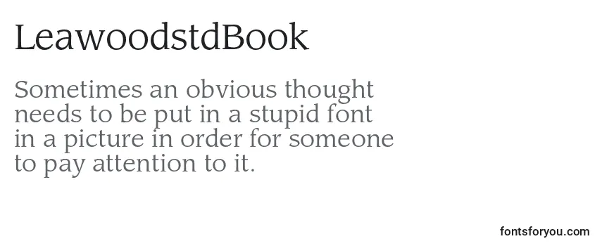 Review of the LeawoodstdBook Font