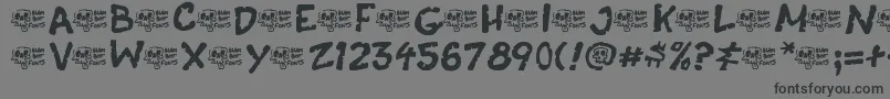 CasketBreath Font – Black Fonts on Gray Background