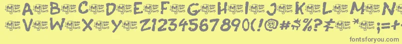 More about CasketBreath Font CasketBreath Font – Gray Fonts on Yellow Background