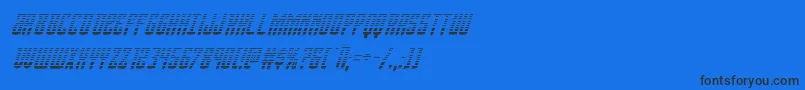 Viceroygradital Font – Black Fonts on Blue Background