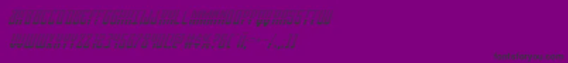 Viceroygradital Font – Black Fonts on Purple Background