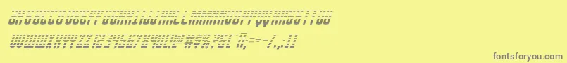 Viceroygradital Font – Gray Fonts on Yellow Background