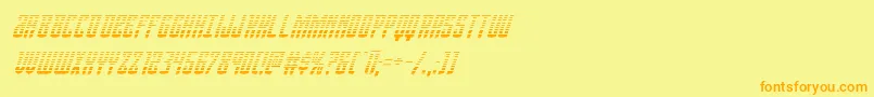 Viceroygradital Font – Orange Fonts on Yellow Background