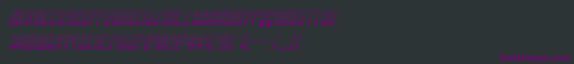 Viceroygradital Font – Purple Fonts on Black Background