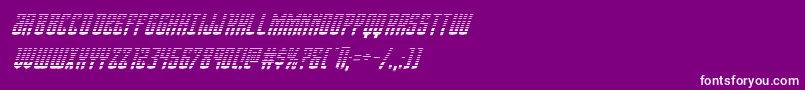 Viceroygradital Font – White Fonts on Purple Background