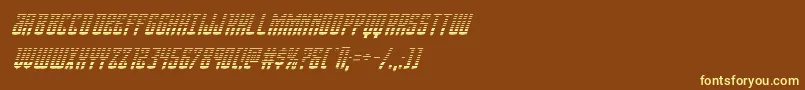 Viceroygradital Font – Yellow Fonts on Brown Background