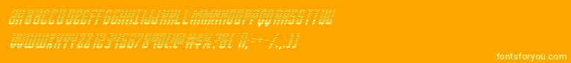 Viceroygradital Font – Yellow Fonts on Orange Background