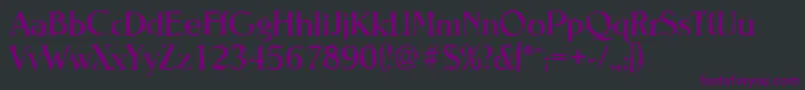 Шрифт NevadarandomRegular – фиолетовые шрифты на чёрном фоне