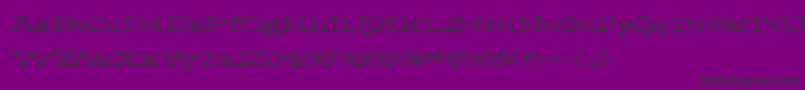 Шрифт ElNiГ±o – чёрные шрифты на фиолетовом фоне