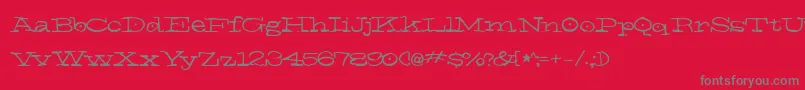 ElNiГ±o Font – Gray Fonts on Red Background