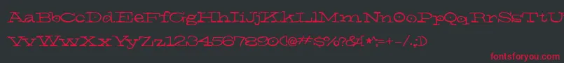 ElNiГ±o Font – Red Fonts on Black Background
