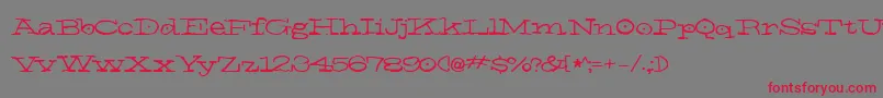 ElNiГ±o Font – Red Fonts on Gray Background