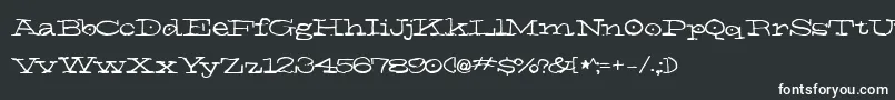 ElNiГ±o Font – White Fonts on Black Background