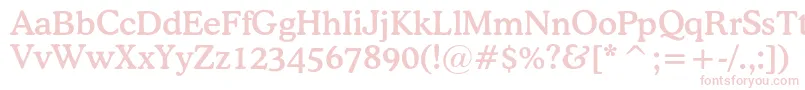 OsvaldcBold Font – Pink Fonts on White Background