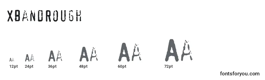 XbandRough Font Sizes
