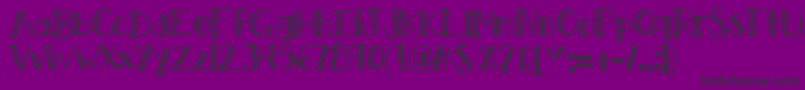 Kbwitchinghour Font – Black Fonts on Purple Background