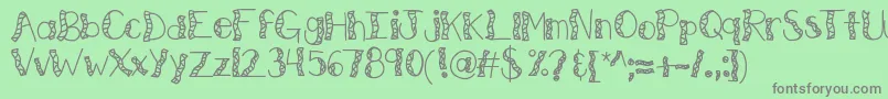More about Kbwitchinghour Font Kbwitchinghour Font – Gray Fonts on Green Background