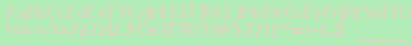Kbwitchinghour Font – Pink Fonts on Green Background