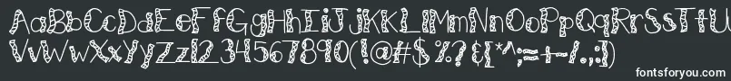 Kbwitchinghour Font – White Fonts on Black Background