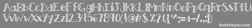 Kbwitchinghour Font – White Fonts on Gray Background